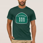 California State Route 111 T-shirt at Zazzle