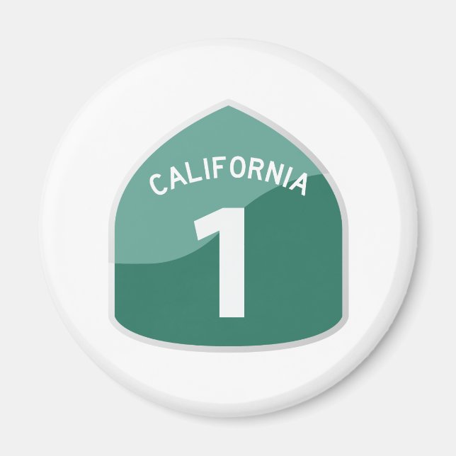 California State Route 1 Pacific Coast Highway Magnet (Front)