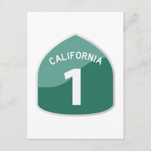 California State Route 1 Pacific Coast Highway Postcard