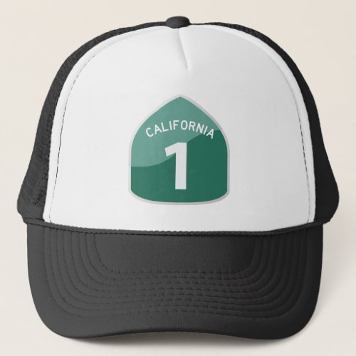 California State Route 1 Pacific Coast Highway Trucker Hat
