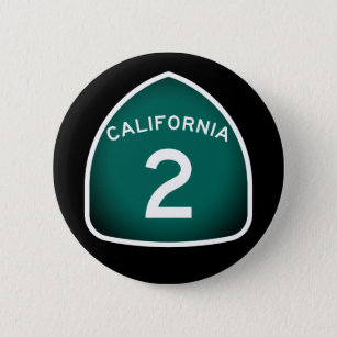 California State Route 2 Button