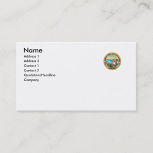 California State Seal Business Card