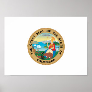 California State Seal Poster