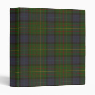 California state tartan 3 ring binder