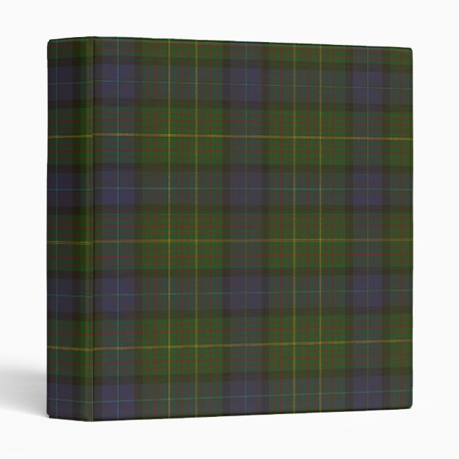 California state tartan 3 ring binder (Front/Spine)