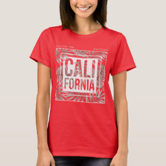 California Summer Forever- Tropical Leaves T-Shirt