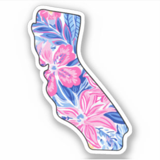 California - Summer Sticker - Lilly Inspired