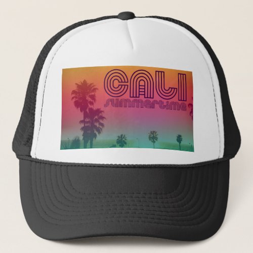 california summertime trucker hat