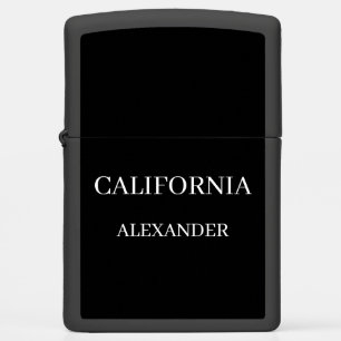 California – Sunlit Freedom with a Identity Zippo Lighter