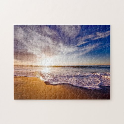 California Sunset Beach Jigsaw Puzzle