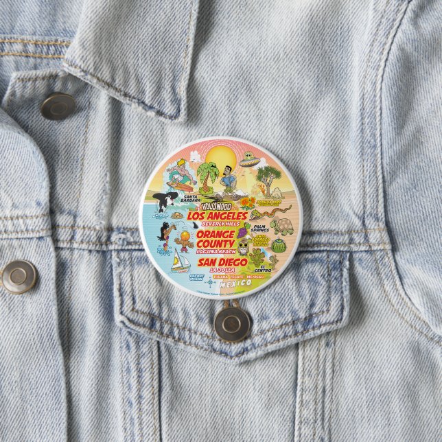 California Sunset Button (In Situ)