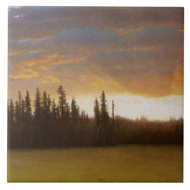 California Sunset (Californian Landscape) Ceramic Tile (Front)