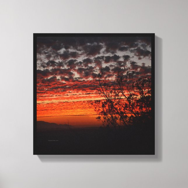 California Sunset Canvas Print (Front)