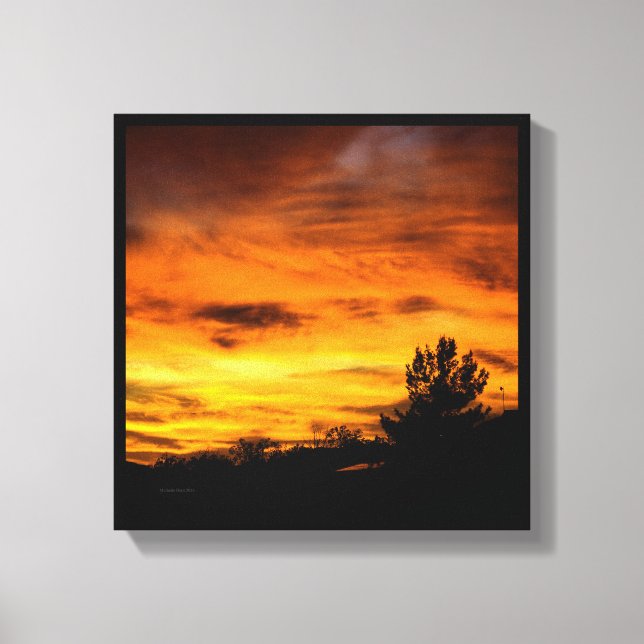California Sunset Canvas Print (Front)