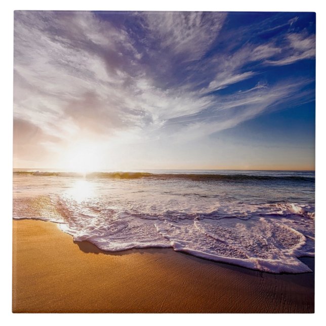 California Sunset Ceramic Tile (Front)