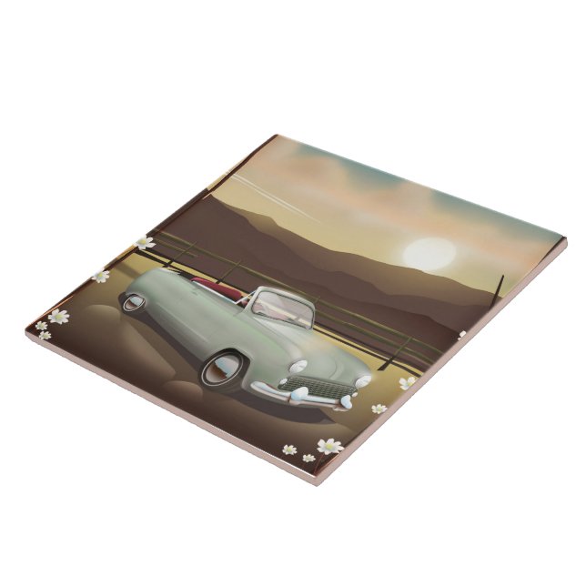 California Sunset Ceramic Tile (Side)