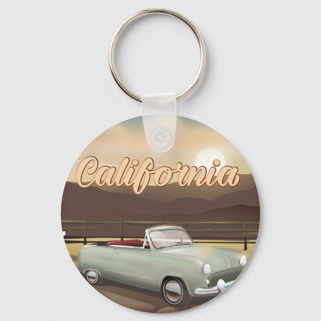 California Sunset Keychain (Front)