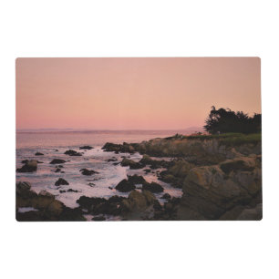 California sunset laminated two-sided placemat