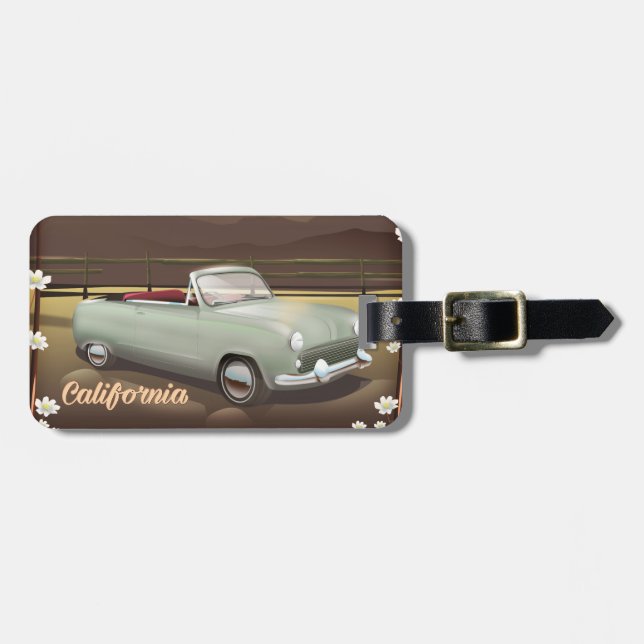 California Sunset Luggage Tag (Front Horizontal)