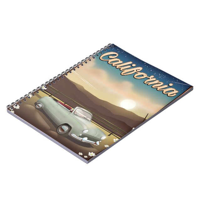 California Sunset Notebook (Left Side)