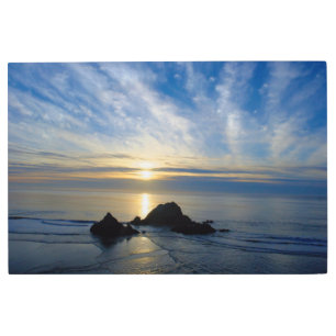 California Sunset - Pacific Ocean - Metal Art