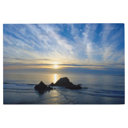 California Sunset _ Pacific Ocean _ Metal Art