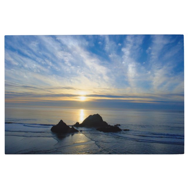California Sunset - Pacific Ocean - Metal Art (Front)