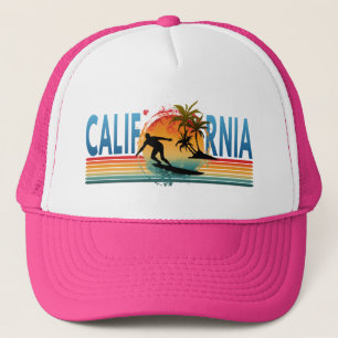 CALIFORNIA SUNSET SUMMER  TRUCKER HAT