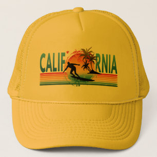 CALIFORNIA SUNSET SUMMER TRUCKER HAT