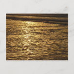 California Sunset Waves Ocean Photography Postcard