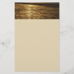 California Sunset Waves Ocean Photography Stationery