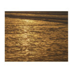 California Sunset Waves Ocean Photography Wood Wall Art