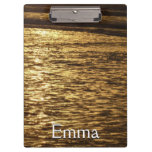 California Sunset Waves Ocean Seascape Clipboard