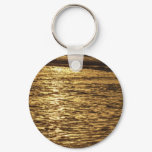 California Sunset Waves Ocean Seascape Keychain