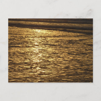 California Sunset Waves Ocean Seascape Postcard