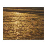 California Sunset Waves Ocean Seascape Wood Wall Art