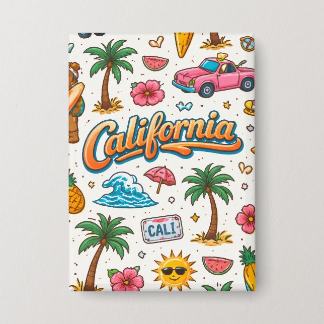 California Sunshine Button (Front)