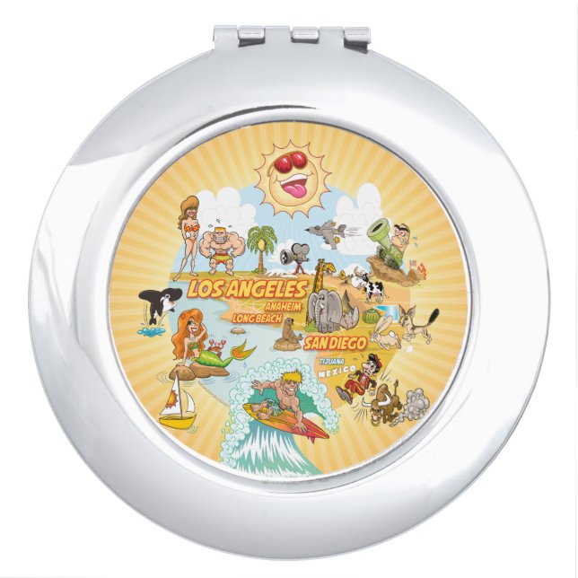 California Sunshine Compact Mirror (Front)