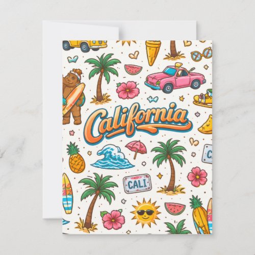 California Sunshine RSVP Card