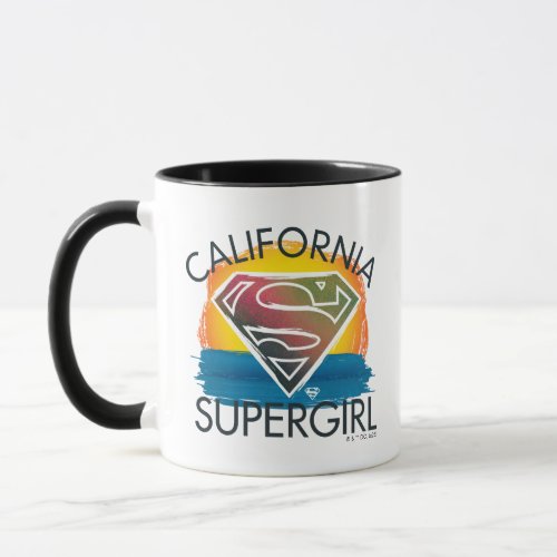 California Supergirl Sunset Graphic Mug