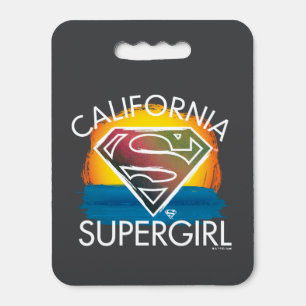 California Supergirl Sunset Graphic Seat Cushion