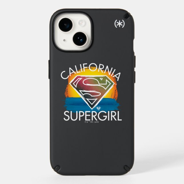 California Supergirl Sunset Graphic Speck iPhone Case (Front)