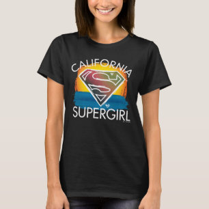California Supergirl Sunset Graphic T-Shirt