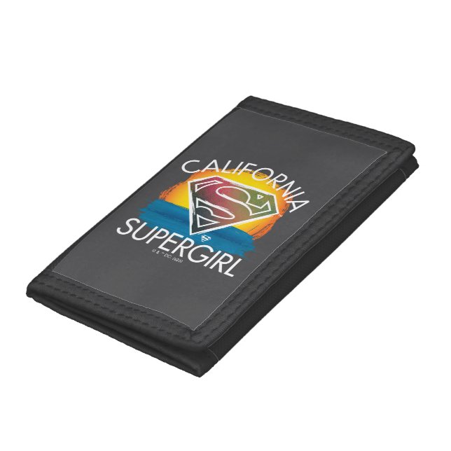 California Supergirl Sunset Graphic Trifold Wallet (Bottom)