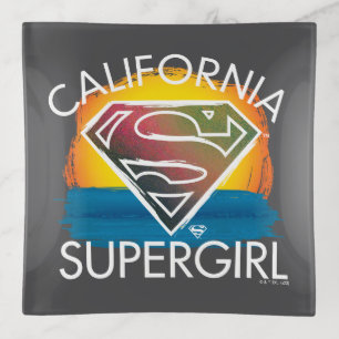 California Supergirl Sunset Graphic Trinket Tray