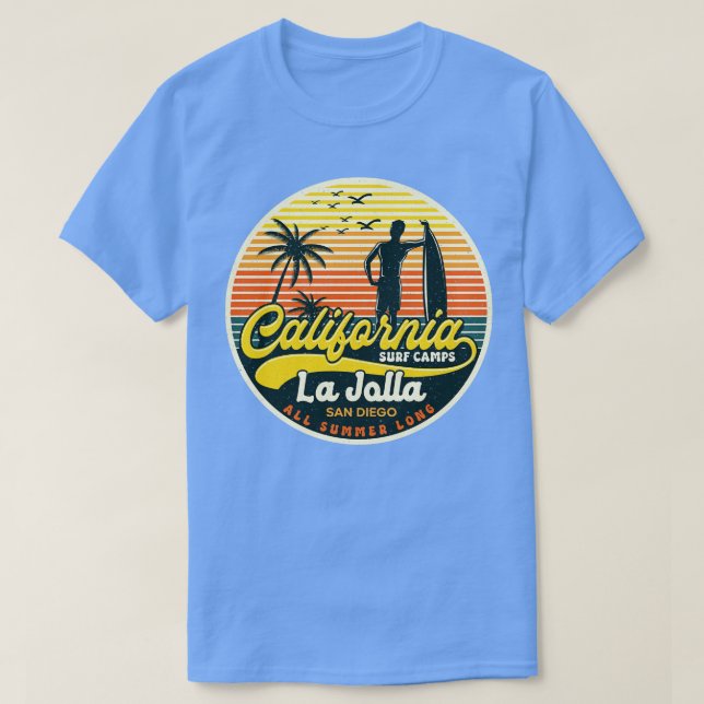 California Surf Camp La Jolla T-Shirt (Design Front)