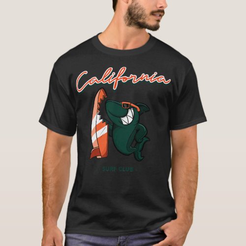 California Surf Club Cool Shark T_Shirt