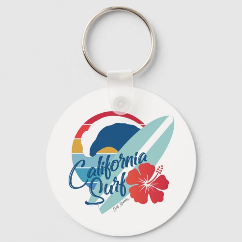 California Surf Keychain