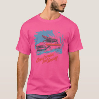 California Surf Society Woody Surf Design with Sur T-Shirt