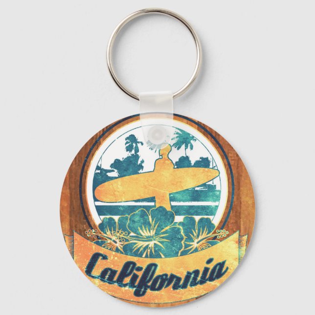 California surfboard keychain (Front)